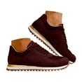 thumbnail image 3 of YLYL Women's Suede Sneakers Round Toe Non Slip Classic Retro Fashion Casual Running Walking Shoes, 3 of 9