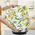 thumbnail image 1 of Xoenoiee Lemon Leaves Floral Pattern Round Pressure Cooker Dust Cover 3 qt, Air Fryer Cover Dust Cover Kitchen Appliance Cover with Pocket for Crock Pot, Washable, 1 of 6