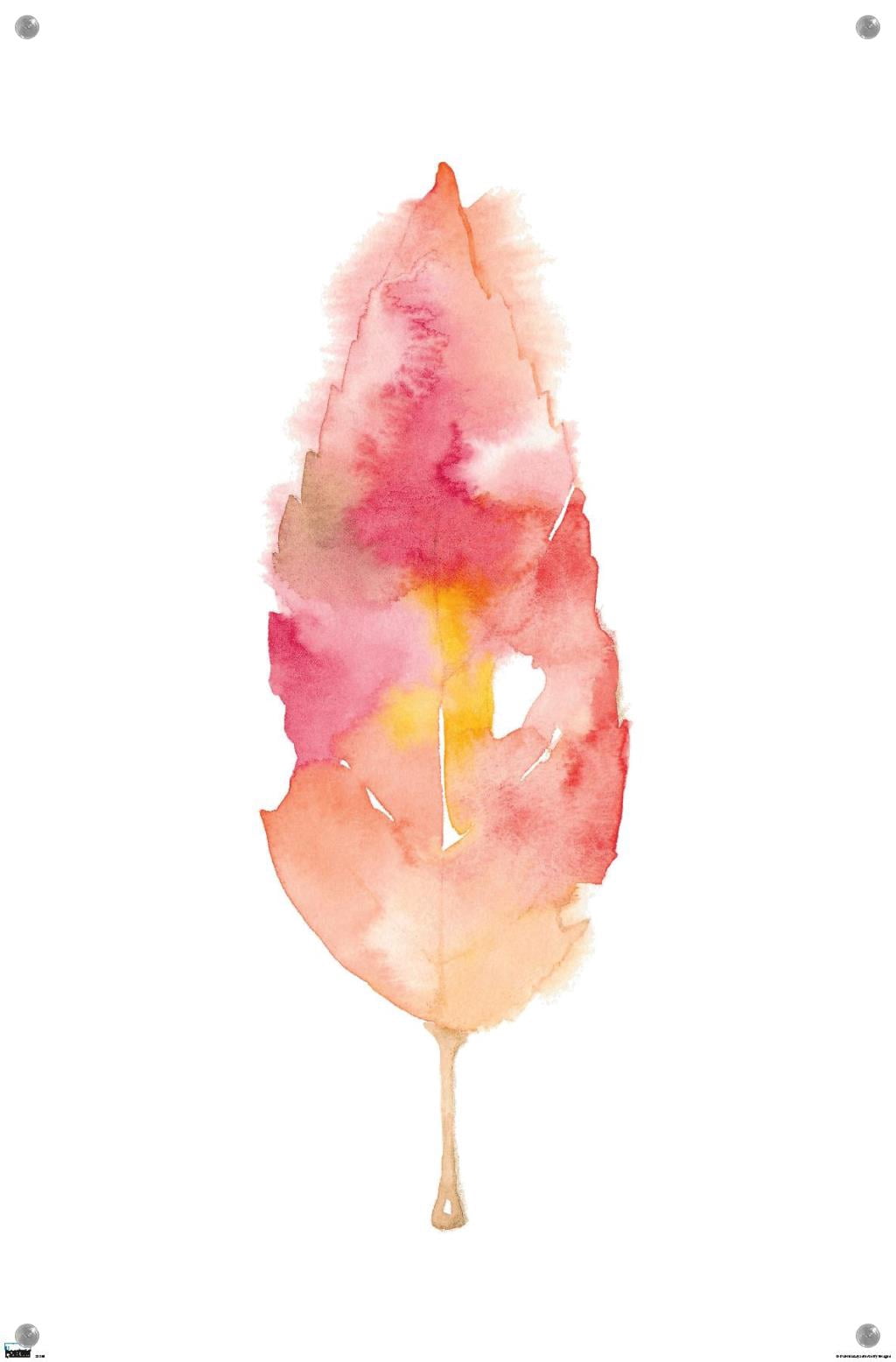 Seasonal Leaf Wall Poster with Push Pins, 14.725" x 22.375"