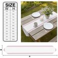 thumbnail image 3 of Modern Minimalist Styles Table Runner Linen Burlap Table Runner 70 Inches Long Rose Grid Lines Pattern Dresser Scarves for Kitchen Island Coffee Dining Room Party Wedding Holiday Decor 13"x70", 3 of 8