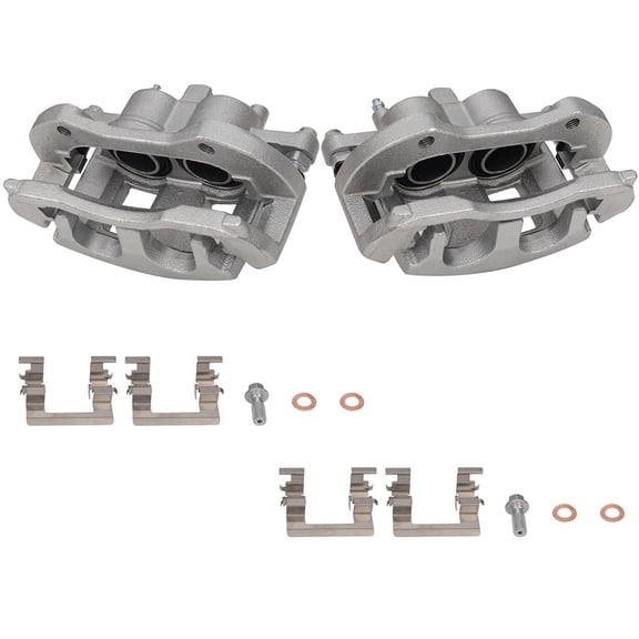 AUTOMUTO Front Left & Right 18B4988 18B4989 Disc Brake Calipers With Bracket For Buick Lucerne 2006-2011 For Chevrolet Impala 2003-2013 For Chevrolet Monte Carlo 2006-2007
