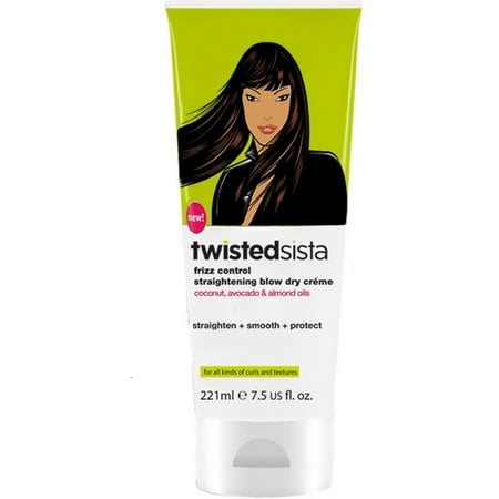 Twisted Sista Frizz Control Straightening Blow Dry Creme 7.5 oz