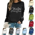 thumbnail image 6 of Women Oversize Sweatshirts Long Sleeve Crewneck Letter Printed Lightweight Loose Sweatshirts Blouse Top Ladies Fashion Sweaters Casual Knit Top Cardigan Women Dressy Long Ladies Sweater Jacket Dressy, 6 of 6