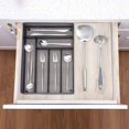 thumbnail image 3 of shiyou-Silverware Drawer Organizer, Mesh Cutlery Tray for Kitchen Utensil, 6-Compartments Metal Multi-Purpose Flatware Organizer, 3 of 4