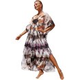 thumbnail image 1 of LinYooLi Robe de Plage pour Femmes, Longue Blouse Imprimée, Grande Taille, Robe de Bikini, Robe de Vacances, 1 of 2