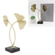 thumbnail image 2 of Escultura de hoja hecha a mano, un elegante detalle decorativo para el hogar, la oficina y el salón Elegante arte de metal con ginkgo, 2 of 8