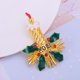 thumbnail image 4 of Moda Nueva Retro Navidad Holly Hojas Crystal Broches Pins Holiday Party Gifts Yuyangstore Broche, 4 of 8
