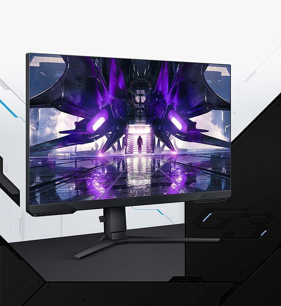 SAMSUNG 32"" Odyssey G3 FHD Gaming Monitor, 165Hz Refresh Rate, 1ms, Eye Saver Mode, Height Adjustable Screen, FreeSync Premium, Black, with 5AVE HDMI Cable, Flat