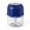 Blue, variant on Homellea Blue Mini Electric Garlic Chopper, 4.49 Inch Plastic Food Mincer Cup With Stainless Steel Blades For Garlic, Onion, Chili, Herbs, Kitchen, Countertop, Camping And Meal Prep