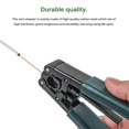 thumbnail image 1 of Wire Longitudinal Stripper Portable Non-slip Optical Fiber Cable Cutter Carbon Steel Wire Stripping Pliers with Rubber Handle Portable Fiber Optic Stripping Tool, 1 of 7
