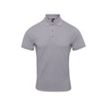 thumbnail image 1 of Premier - Polo piqué Coolchecker Plus con CoolPlus para hombre (Plata), 1 of 1