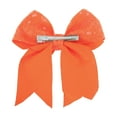 thumbnail image 5 of Unique Bargains 1 Pc Duckbill Clip Halloween Bow Double-layer Hair Clip for Women Orange, 5 of 5