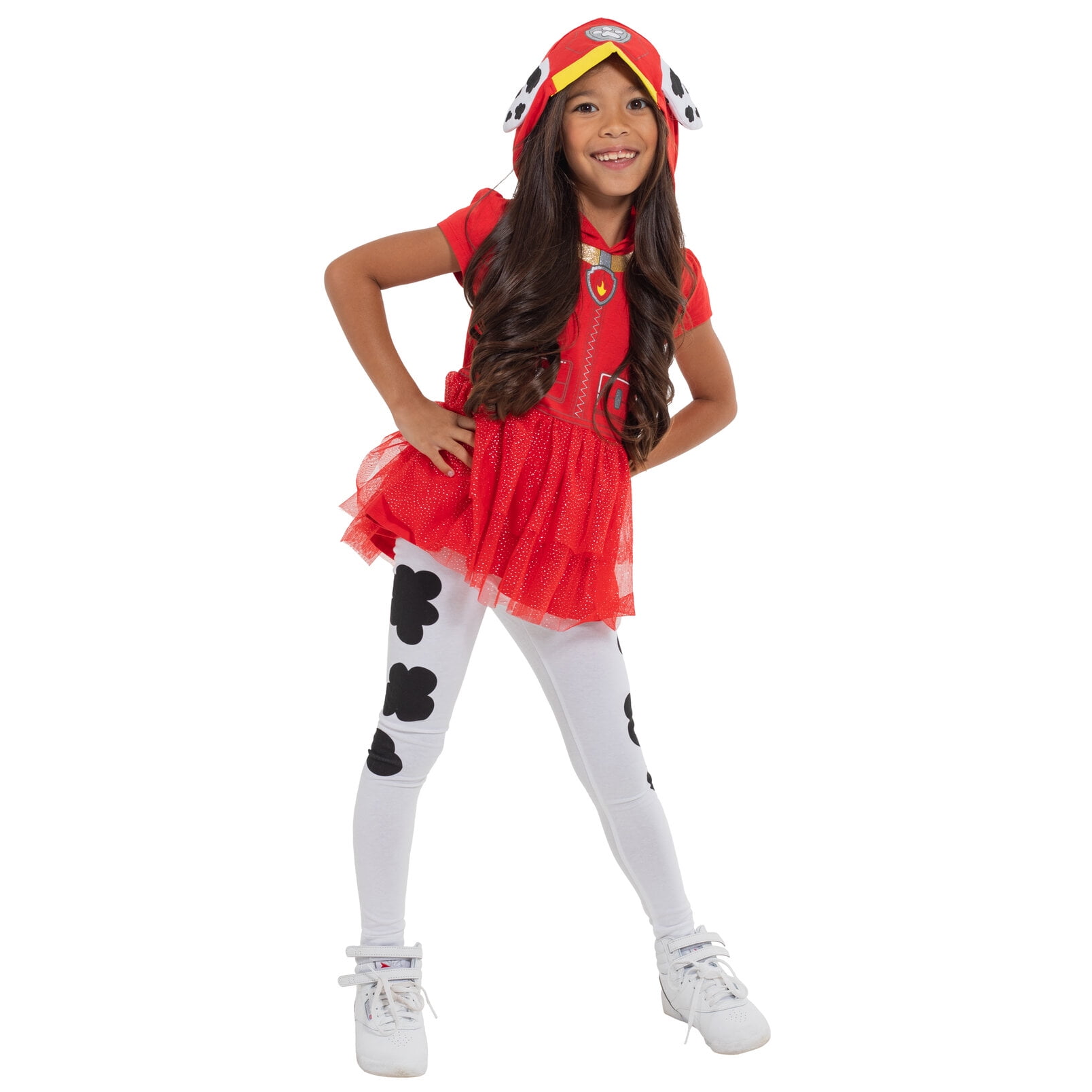 Paw Patrol Marshall Toddler Girls Cosplay T-Shirt Dress and Leggings Outfit Set Toddler to Little Kid