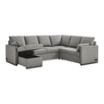 thumbnail image 5 of Serta Ellison Convertible Sectional sofa in Light Gray Fabric Upholstery, 5 of 14