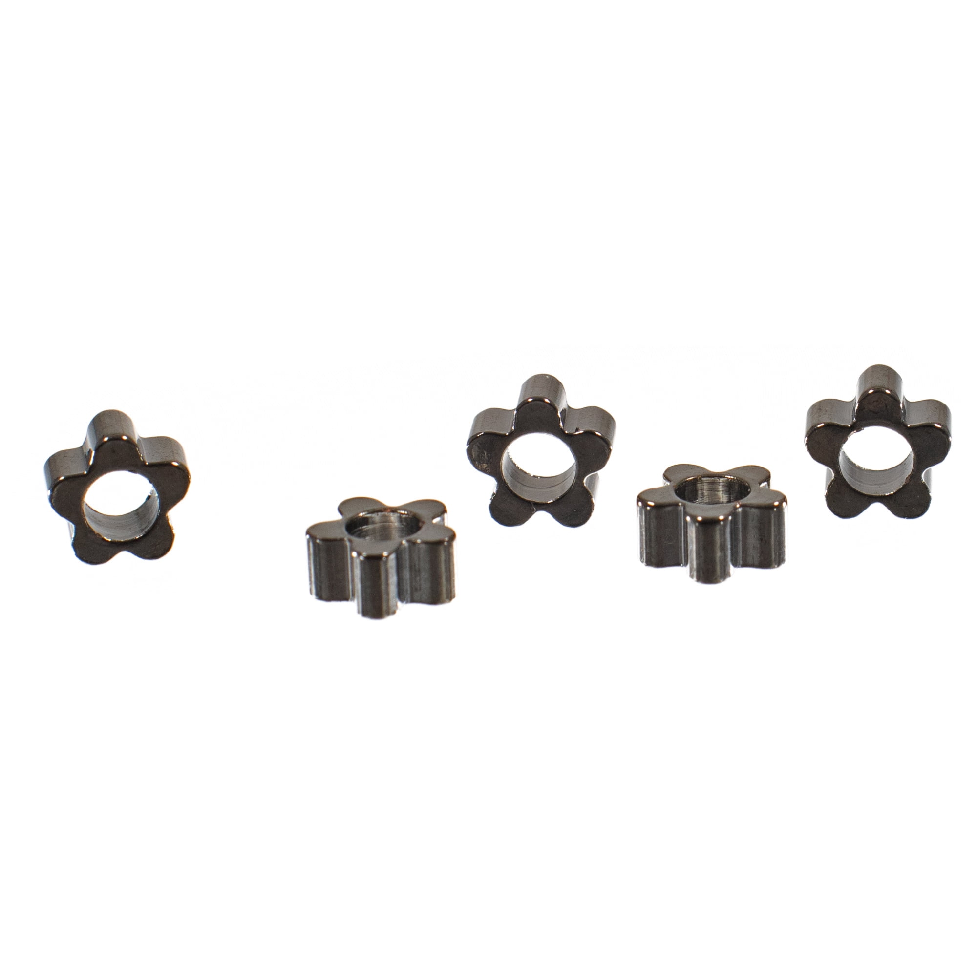 Craft County Plum Flower Bead Multipacks - 6mm Beads for DIY Jewelry and Crafting - Many Colors and Pack Sizes Available