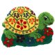 thumbnail image 1 of Kits de alfombras con gancho para adultos/niños, minialfombra de lona con estampado de tortuga Afortunado Sencillez, 1 of 1