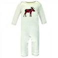 thumbnail image 3 of Hudson Baby Infant Boy Cotton Coveralls, Moose, 3-6 Months, 3 of 5