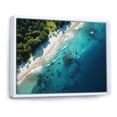 thumbnail image 3 of Designart "Relaxing Coastal Aerial View III" Extra Large Coastal Framed Wall Art - Coastal Green Coastal Beach Bedroom Framed Canvas Wall Art, 3 of 7