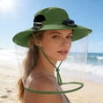thumbnail image 3 of BotaniNest Solar Fan Cap Wide Edge Fan Sun Cap Control Cap For And Solar USB Charging Cap With Net, 3 of 4