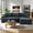 Dark Grey, variant on Vanress 96 Inch Modular Sectional Couches for Living Room, Modern Boneless Sofa, Upholstered Deep Seat Cloud Couch, Corduroy Comfy L-Shape Sofas Couches, No Assembly, White (Right Facing Chaise)
