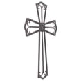 thumbnail image 3 of Medallion Open Black 18 Inch Metal Decorative Hanging Wall Cross, 3 of 5