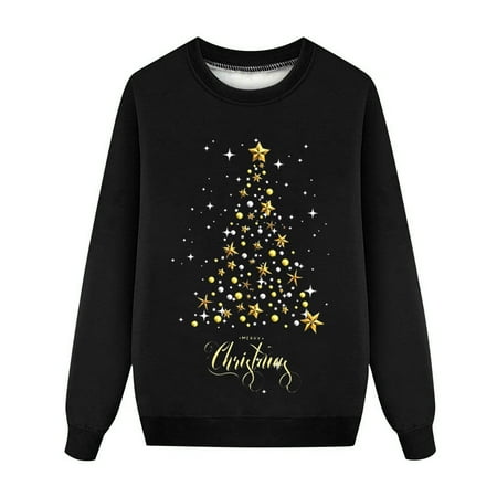 

Family Matching Outfits Mom Christmas Trees Printing Sweatshirts For Long Sleeve Xmas Cute Pullover For Kids Mama Dad For Festival Party Sweatshirts Matching Clothing Set