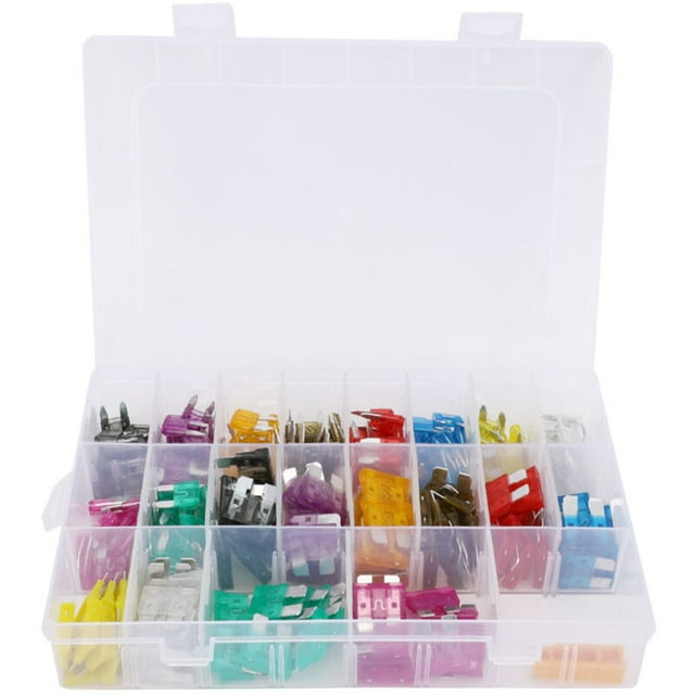 220Pcs Medium and Small Car Fuse Kit, 2-35A Fast Blow Fuse Compartment Kit, DUBUNS