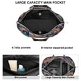 thumbnail image 3 of Abstract Paisley Art Duffel Boho Vintage Weekender Bag with Artistic Floral Pattern, Ethnic Chic Mala Inspired Design, 3 of 5