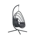 thumbnail image 1 of Kingman Chaise Panier Balançoire de Porche Extérieur/intérieur avec Support, 1 of 8