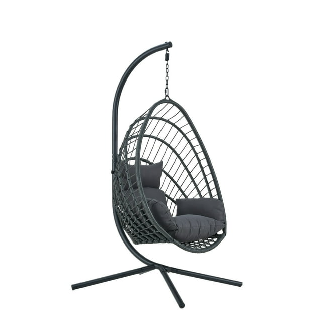 Kingman Chaise Panier Balançoire de Porche Extérieur/intérieur avec Support