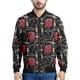 thumbnail image 3 of Chaquetas con patrón de soldadura industrial para hombre, sudadera de manga larga con estampado 3D, chaqueta bomber con cremallera de gran tamaño y estilo urbano, 3 of 4