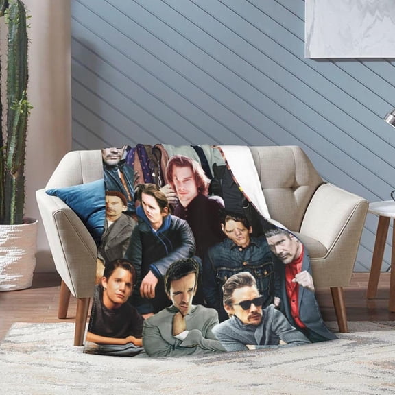 Blanket Ethan Hawke Ultra-Soft Micro Fleece Wollen Blankets Throw Blankets Carpet Gift for Home decoration,Decor Sofa,Office,Dormitory Bed car Camp Couch All Seasons