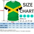 thumbnail image 6 of Rebaike Men's Jamaican Flag Shirt All Over Print Jamaica T-Shirt, 6 of 7