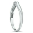 thumbnail image 2 of SZUL Women's 1/4 Carat Diamond Solitaire Half Bezel Ring in 10K White Gold  (J-K-L Color, I2-I3 Clarity), 2 of 7