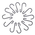 thumbnail image 3 of Paquete de 24 ESFUN Ganchos en forma de S resistentes de 3 pulgadas, color negro, ganchos para colgar en forma de S, ganchos para colgar en forma de S, perchas para utensilios de cocina, cucharas, sar, 3 of 5