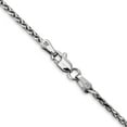 thumbnail image 4 of 14K White Gold Wg 1.9mm D/C Parisian Wheat Chain (30 X 1.9) Made In United States pen271-30, 4 of 5