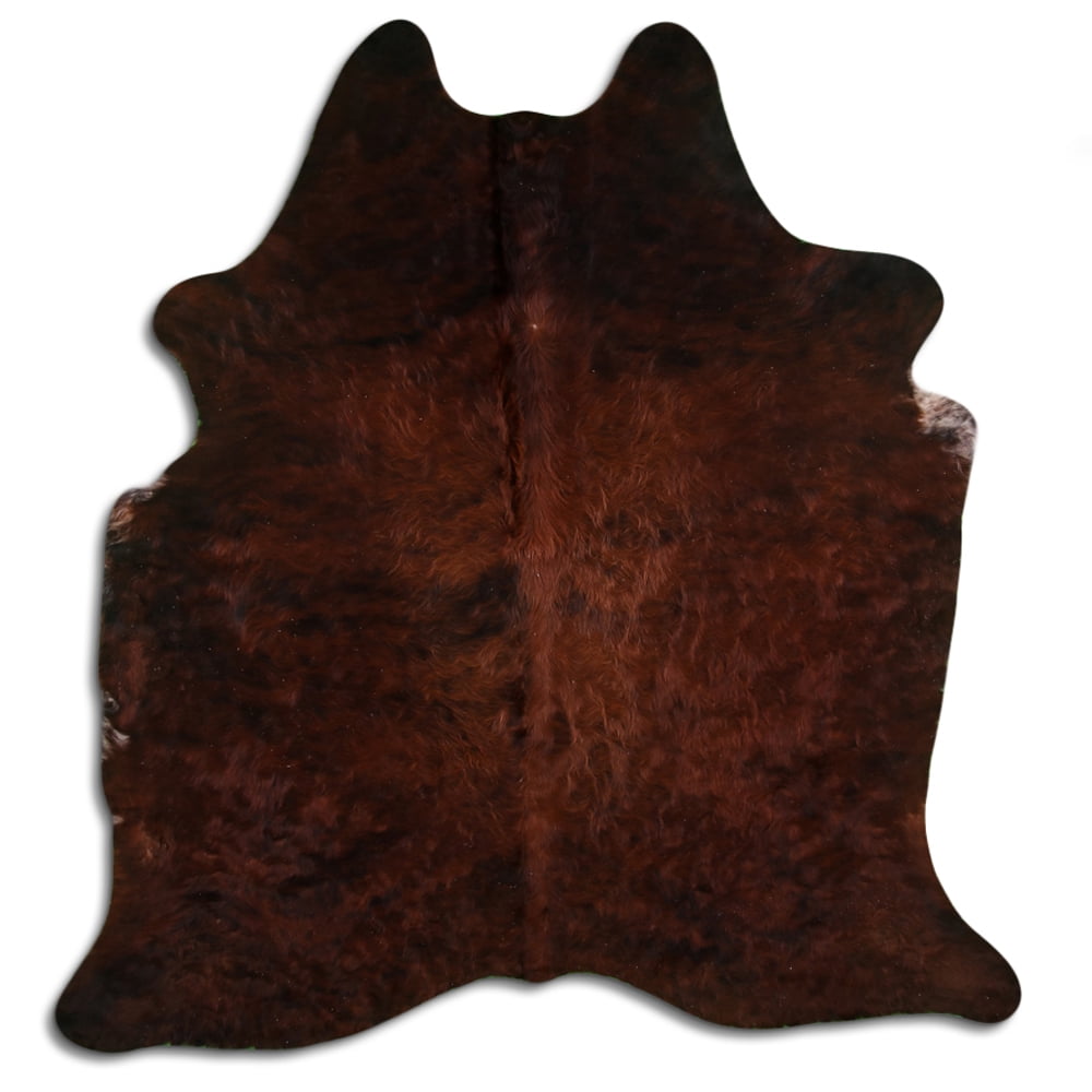 79CP 7.5 Ft X 6.5 Ft Hair On Leather Cowhide From Brazil Skin Rug