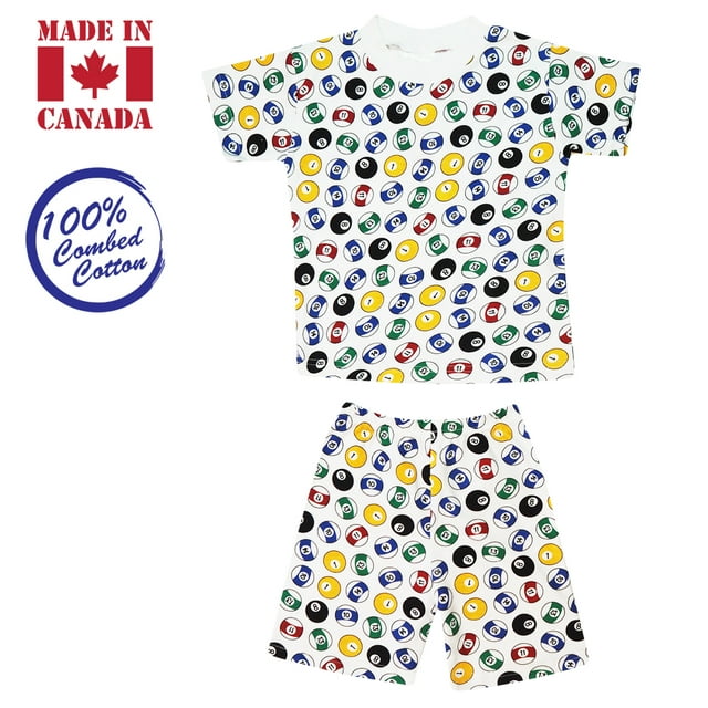 Exian Vals Kids T-Shirt 2 Pièces et Short Élastique, 2 Ans, Balles de Piscine