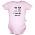 thumbnail image 5 of iDzn Pack of 2, This Boy Loves His Auntie & I Make Nana's Heart Full Funny Rompers For Babies, Newborn Baby Unisex Bodysuits, Infant Jumpsuits, Toddler 0-24 Months Kids One-Piece Oufits, 5 of 5