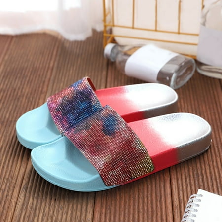 

Sandals Ladies Bright Color Women Sandals Toilet Slipper Bathroom Simple Shoes