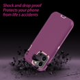 thumbnail image 4 of IBAOLEA for iPhone 13 Pro Max Case Shockproof Rugged Full Body Protection Heavy Duty Dust/Drop Proof 3-Layer Durable Cover Case for IBAOLEA iPhone 13 Pro Max 6.7 2021, Purple/Pink Purple/Pink, 4 of 7