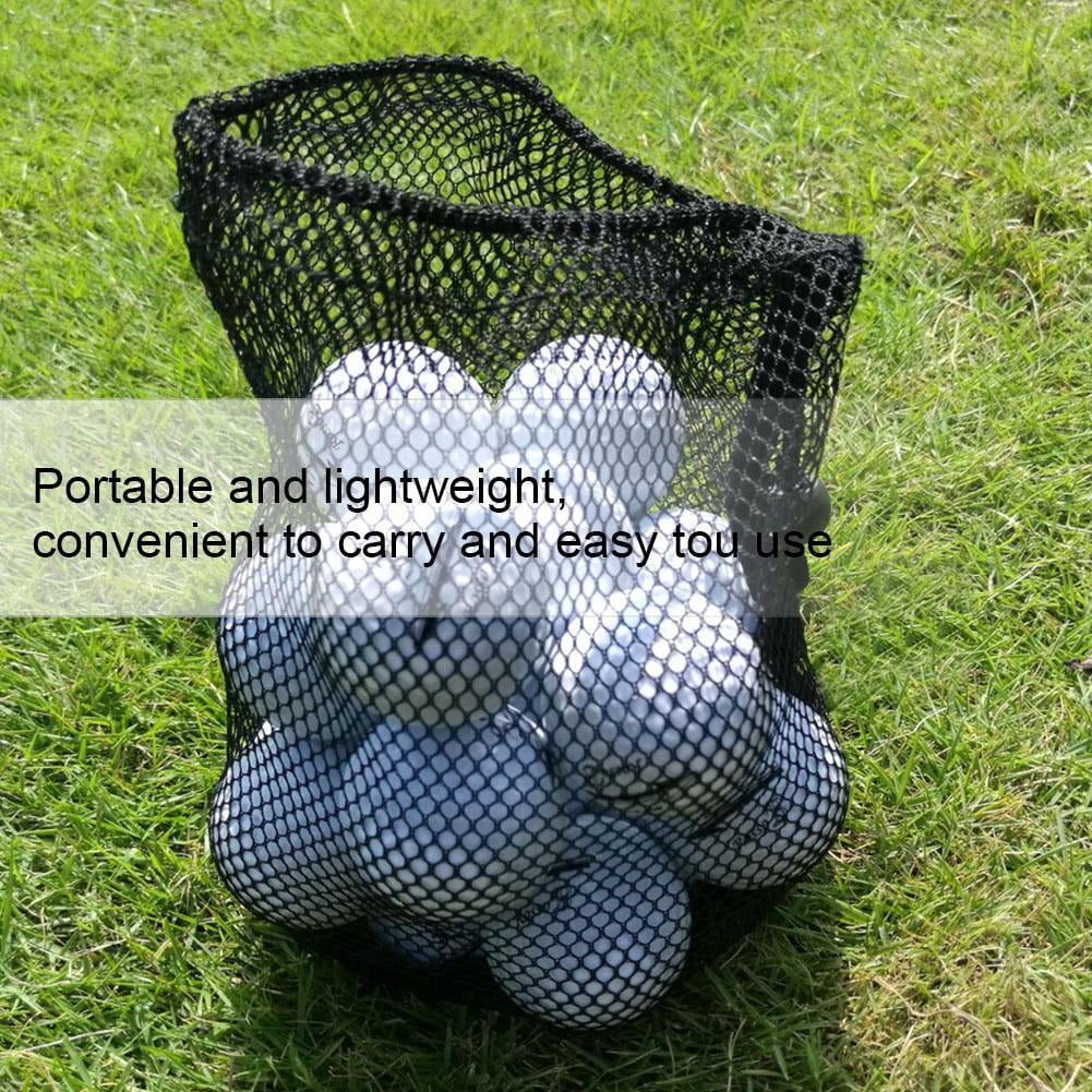 YLSHRF Double Mesh Nets Golf Ball Bag Nylon Storage Holder Golf Pouch