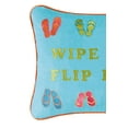 thumbnail image 2 of "Wipe Your Flip Flops" Cotton Blend Mini Accent Pillow 12" x 16, 2 of 4
