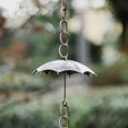thumbnail image 5 of Rain Chains Metal Decorative Umbrella Rain Chain Bell 72" Rain Collector for Gutters, 5 of 7