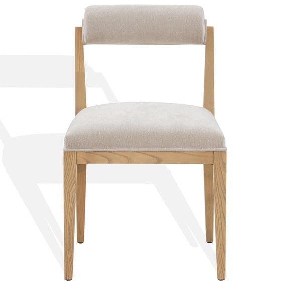 Safavieh Oaklie Wood Dining Chair in Taupe / Natural