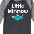 thumbnail image 3 of Instant Message - Little Minnow - Toddler & Youth Raglan Graphic T-Shirt, 3 of 7