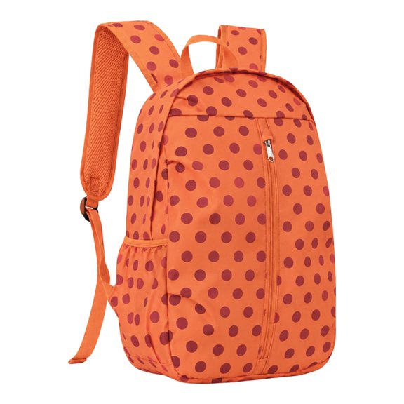 Polka Backpack for Travel Outdoor With Side Phone Pocket Student Daypack Lightweight Casual School