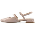 thumbnail image 3 of Journee Womens Gretchenn Multi Strap Square Toe Mary Jane Flats, 3 of 9