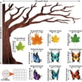 thumbnail image 2 of 106 Pieces Tree Classroom Bulletin Board Set with Leaves and Butterflies Autumn Thanksgiving Fall Tree Bulletin Board Decorations Tree Cutout Maple Leaves Cutout for Classroom Home Decoration, 2 of 7