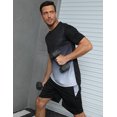 thumbnail image 7 of BUYJYA 3Pack Men's Workout Set Gym Clothes Active Shorts Shirt Set for Running Basketball Football and Daily Life,Size S-3XL, 7 of 7